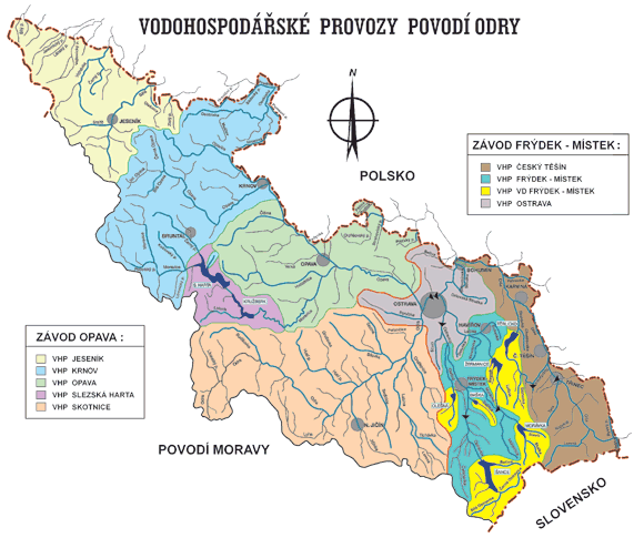 Vodohospodářské provozy povodí Odry
